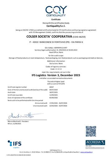 IFS LOGISTICS ver. 2.3-Via Parigi